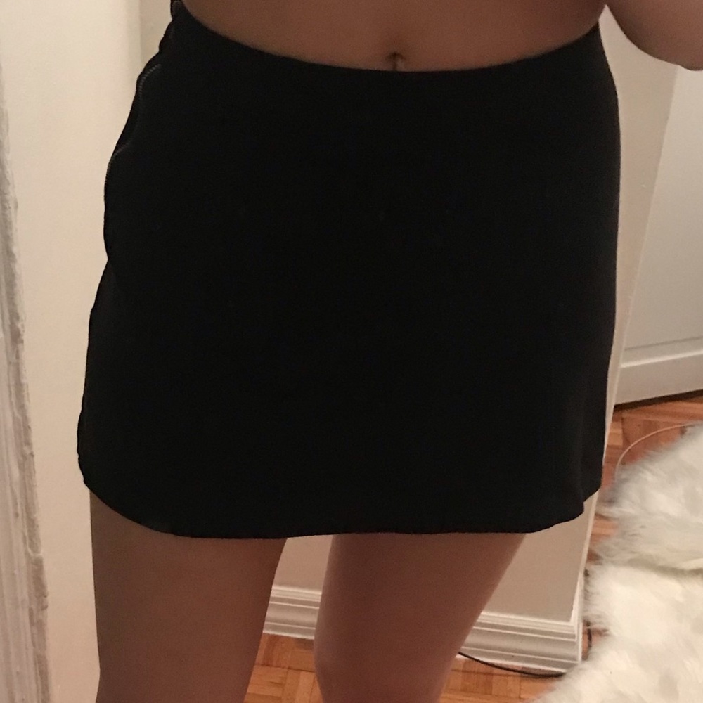 Brandy Melville Velour Mini Skirt